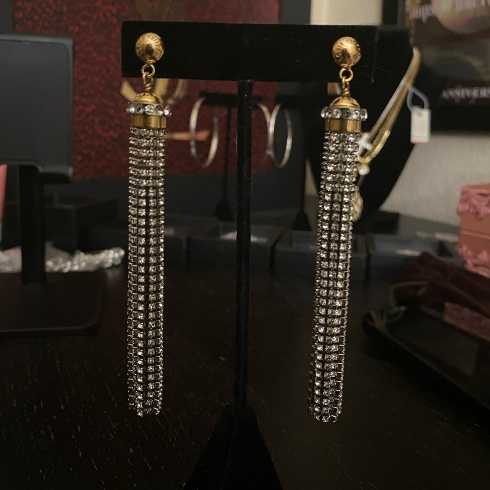 LOUIS VUITTON - All That Jazz Crystal Dangle Earrings